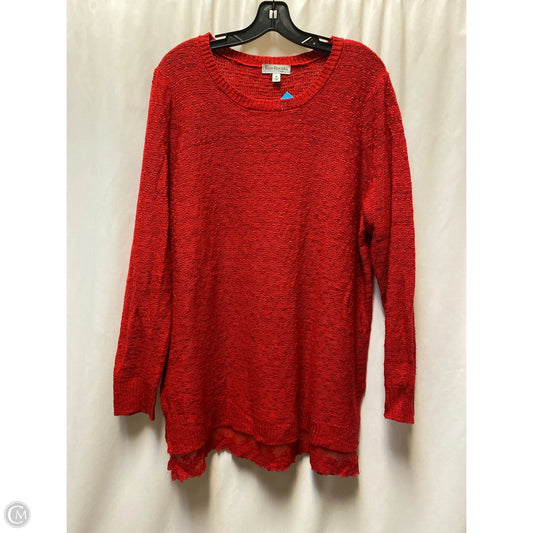 Sweater By Kim Rogers In Red, Size: 2x