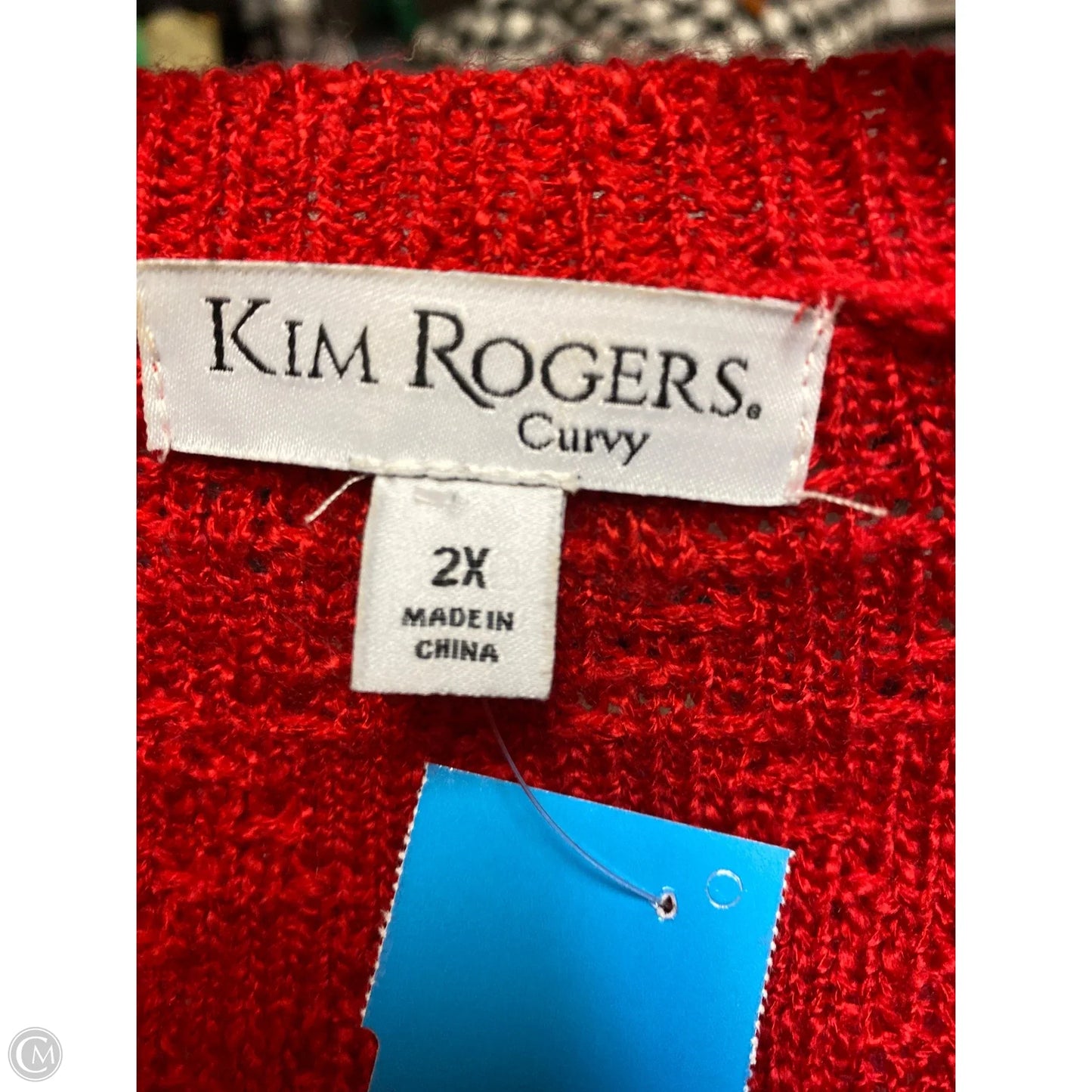 Sweater By Kim Rogers In Red, Size: 2x