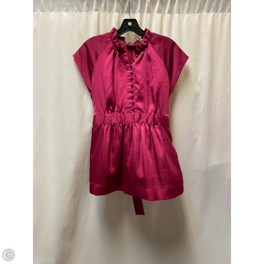 Top Short Sleeve By Apt 9 In Pink, Size: L