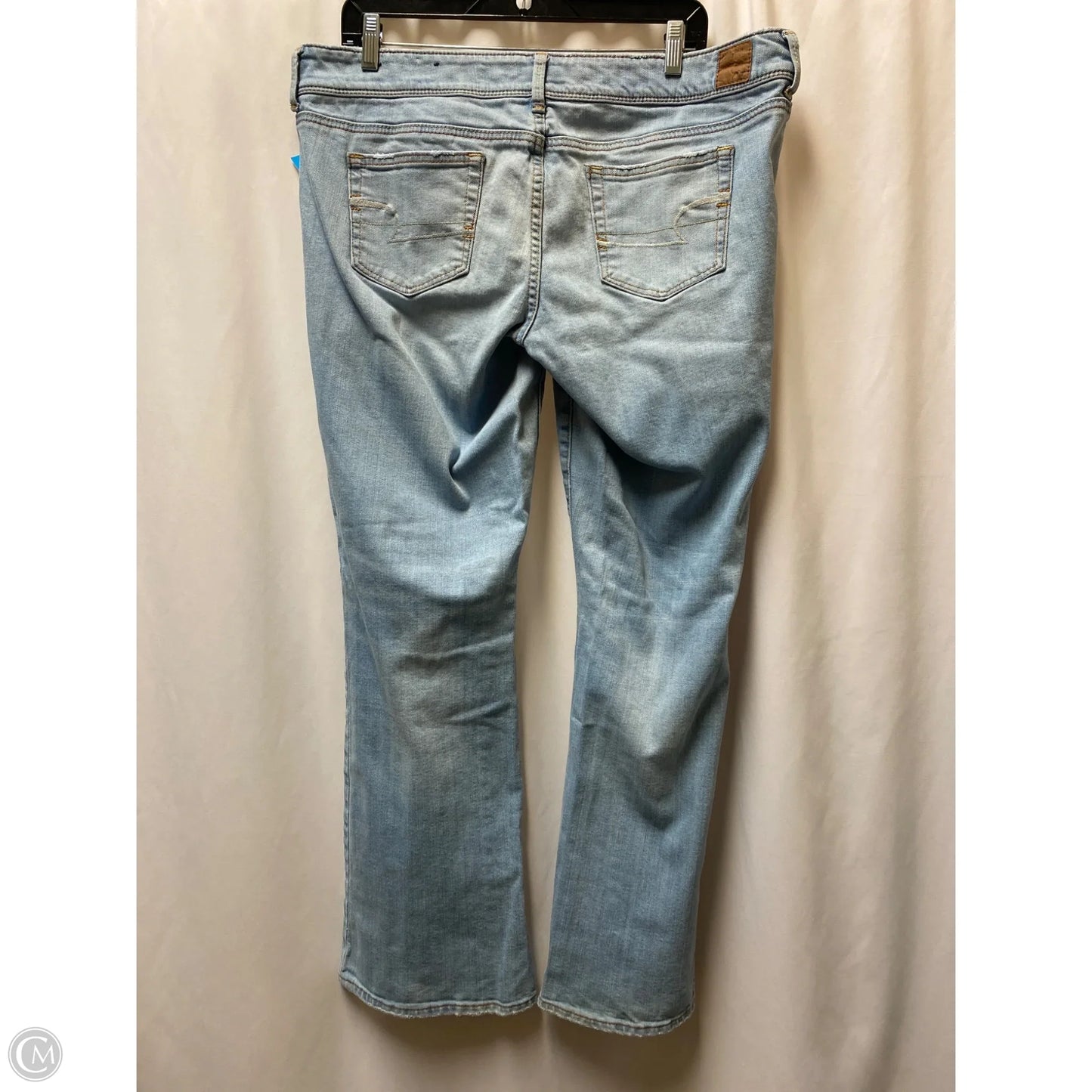 Jeans Boot Cut By American Eagle In Blue Denim, Size: 14