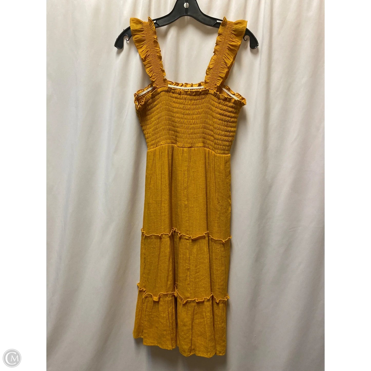Dress Casual Maxi By As U Wish In Yellow, Size: M