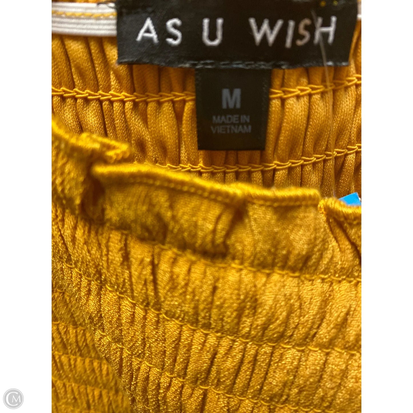 Dress Casual Maxi By As U Wish In Yellow, Size: M
