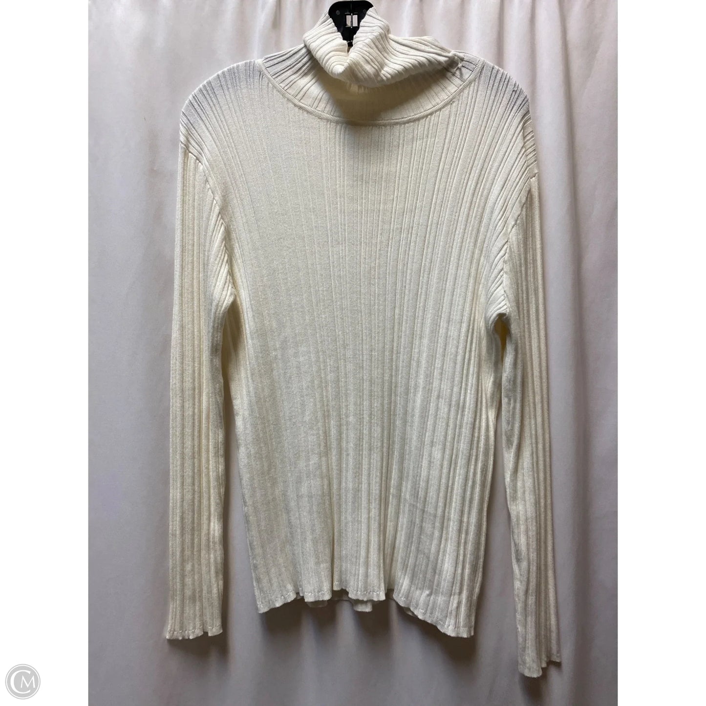 Top Long Sleeve By Time And Tru In White, Size: Xl