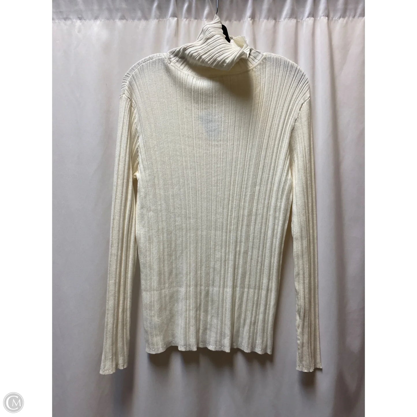 Top Long Sleeve By Time And Tru In White, Size: Xl