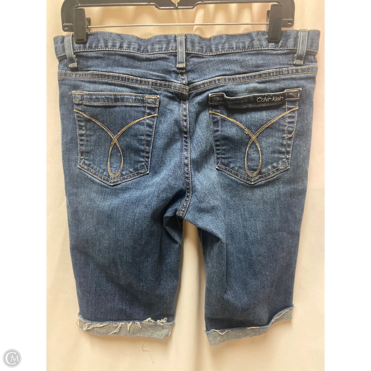 Shorts By Calvin Klein In Blue Denim, Size: 10