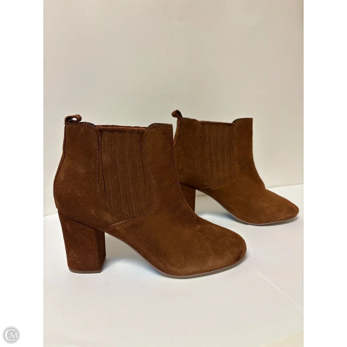 Boots Ankle Heels By Steve Madden In Brown, Size: 10