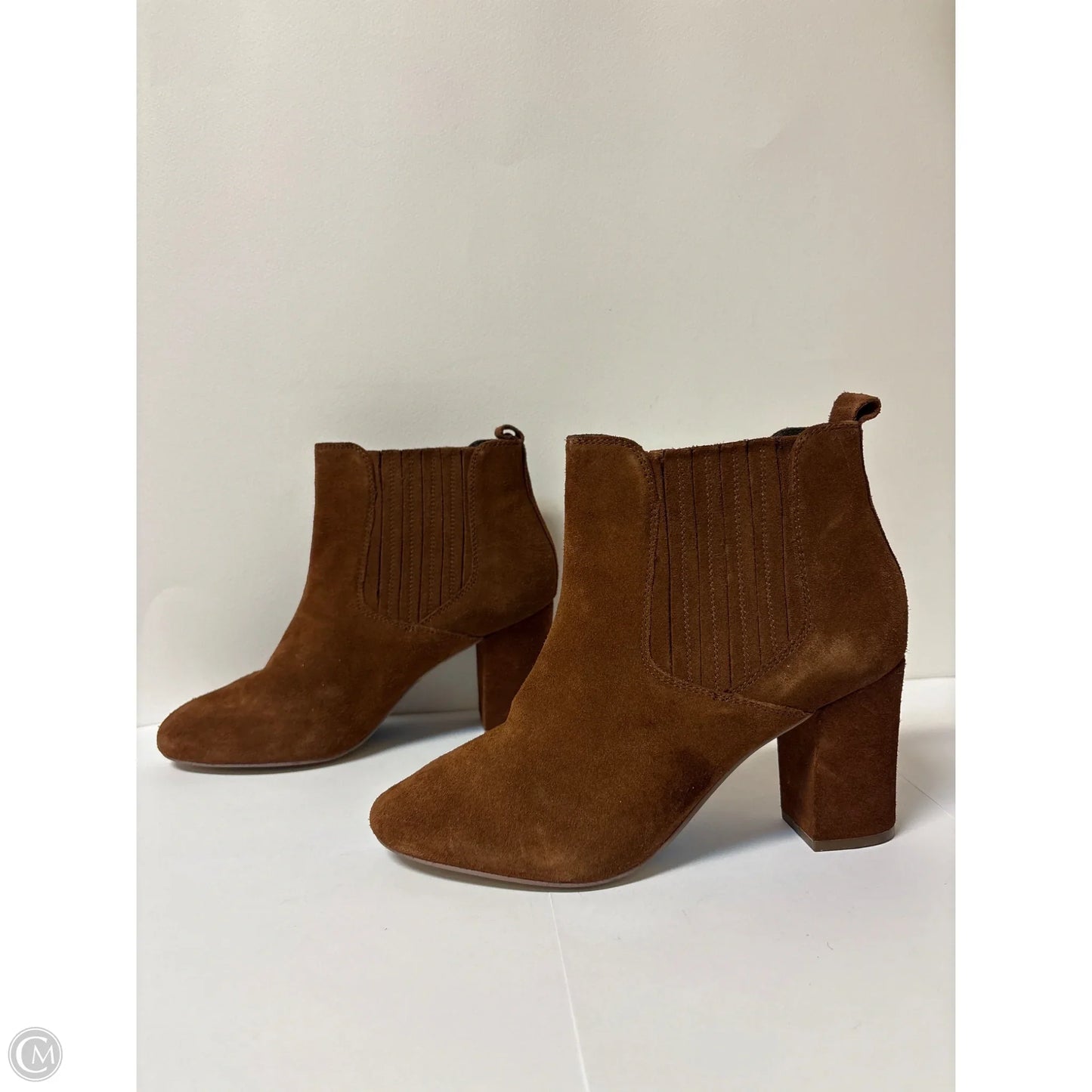 Boots Ankle Heels By Steve Madden In Brown, Size: 10