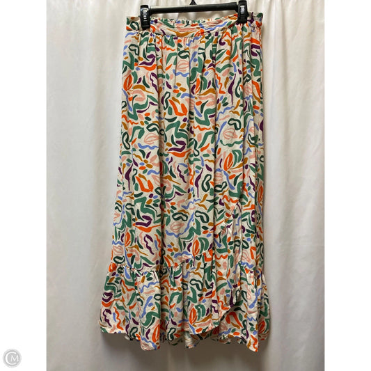 Skirt Maxi By Clothes Mentor In Multi-colored, Size: Xl