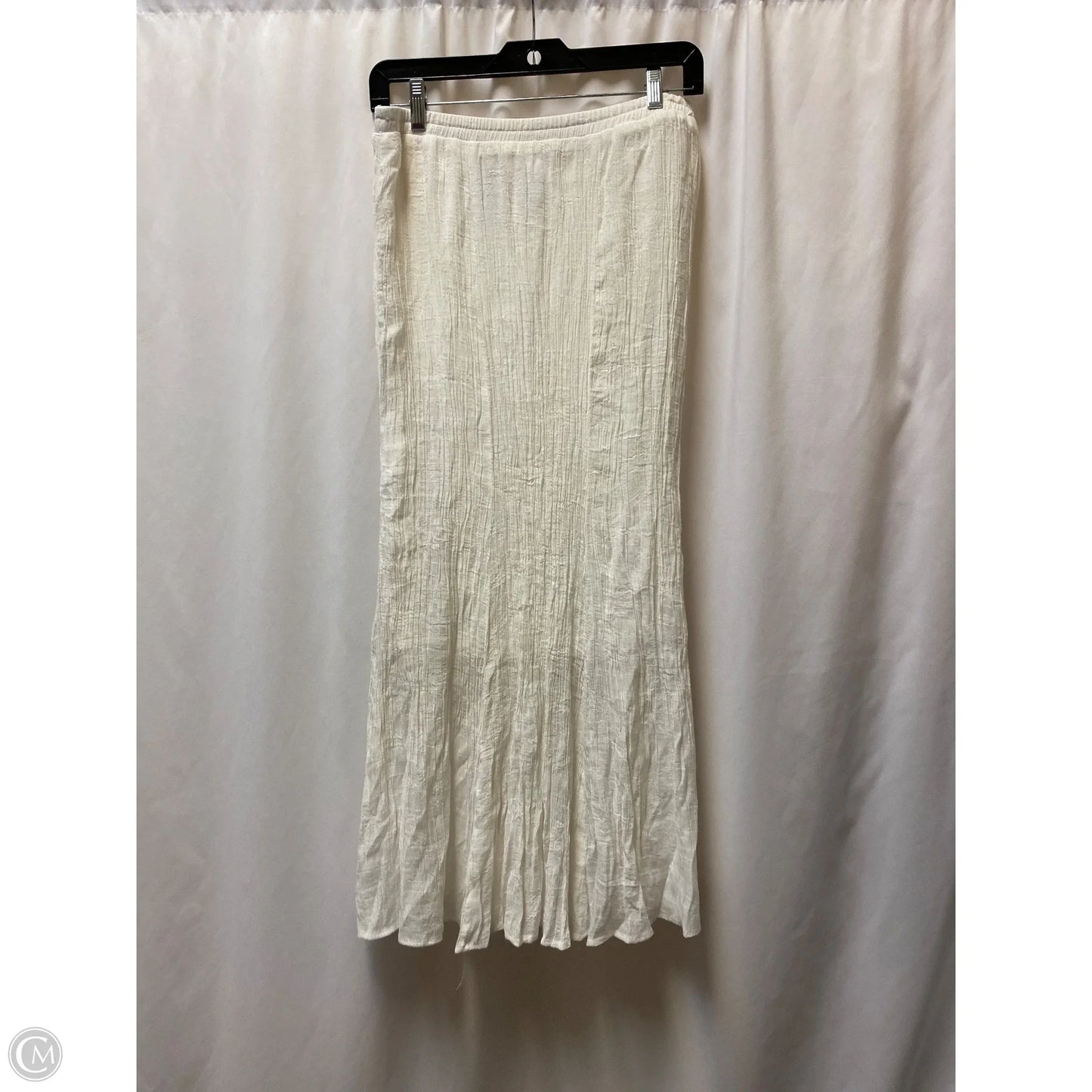 Skirt Maxi By Ab Studio In White, Size: M