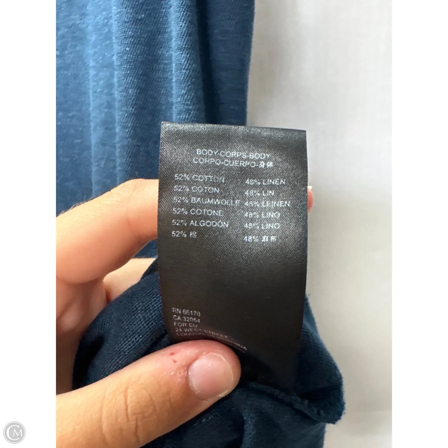 Tank Top By Anthropologie In Navy, Size: S