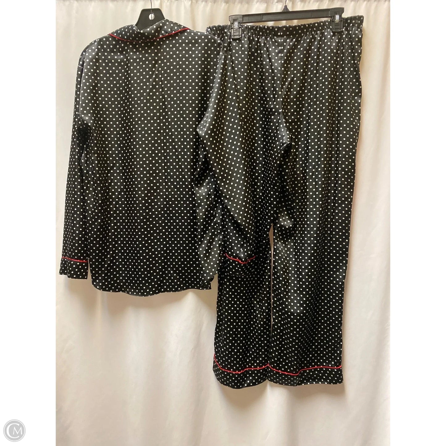 Pajamas 2pc By Apt 9 In Black & White, Size: Xl