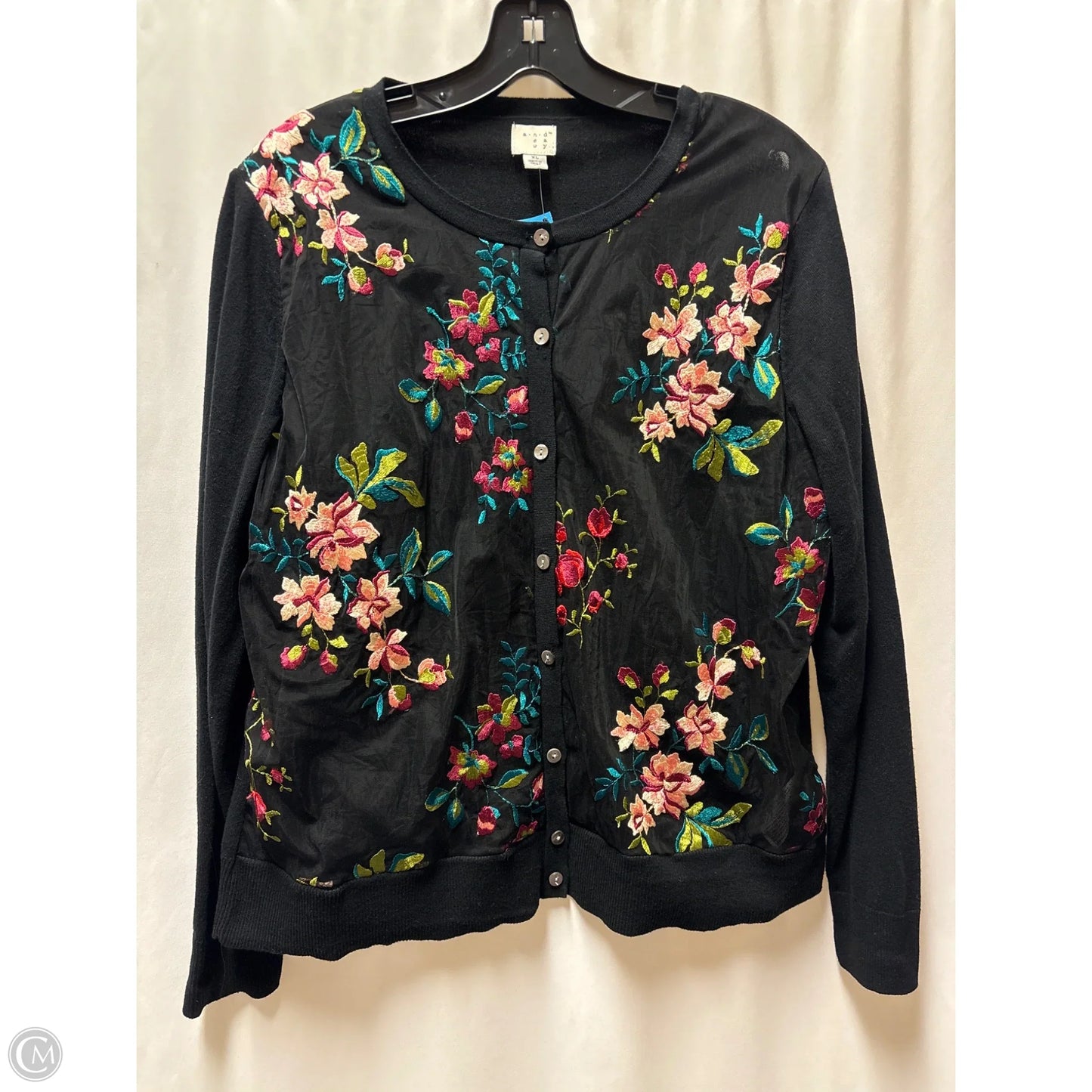 Cardigan By A New Day In Black, Size: Xl