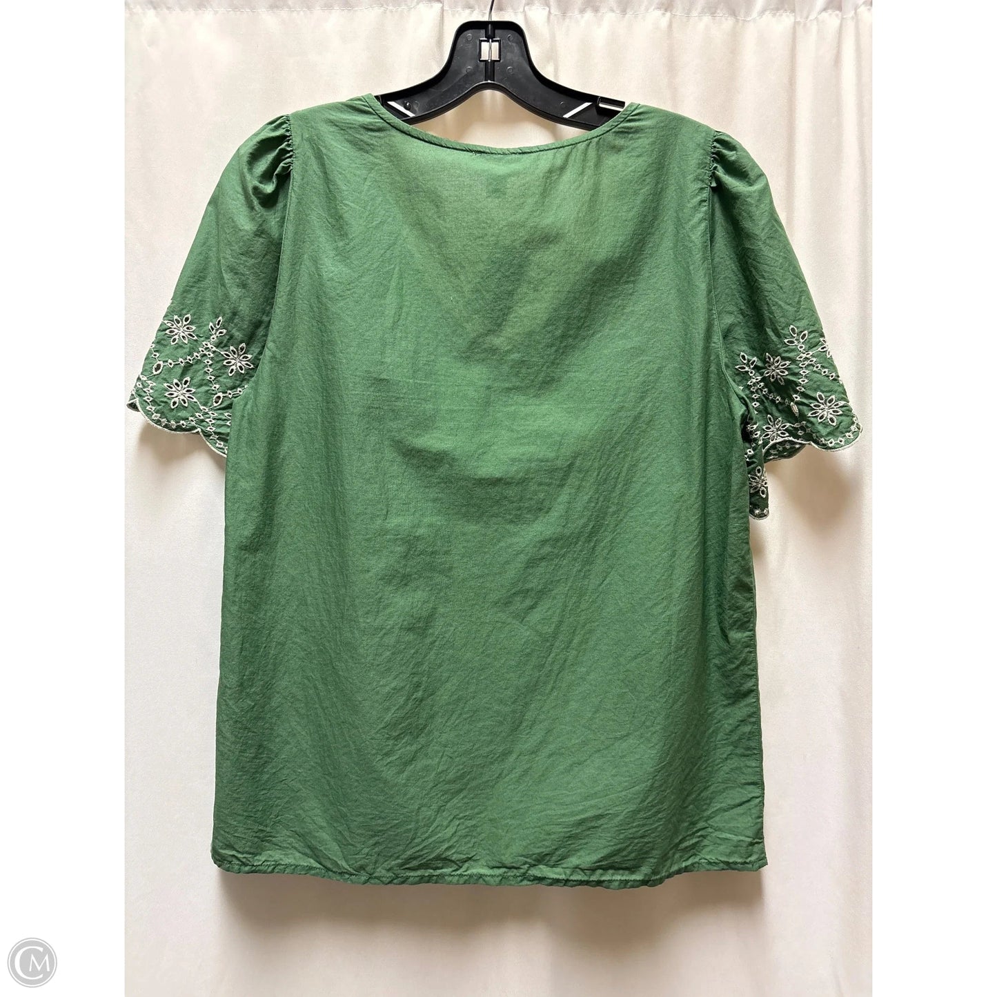 Top Short Sleeve By J. Crew In Green, Size: S
