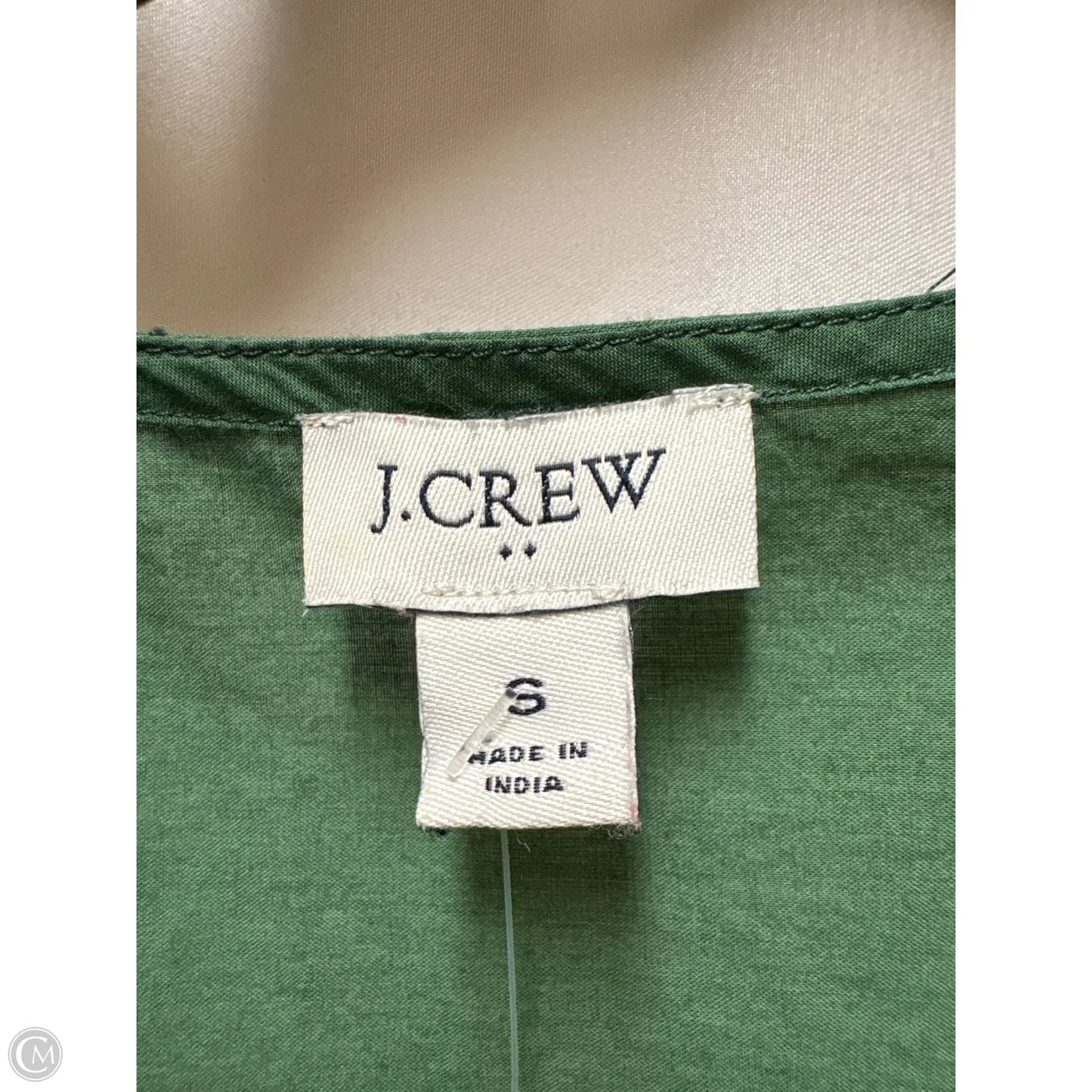 Top Short Sleeve By J. Crew In Green, Size: S