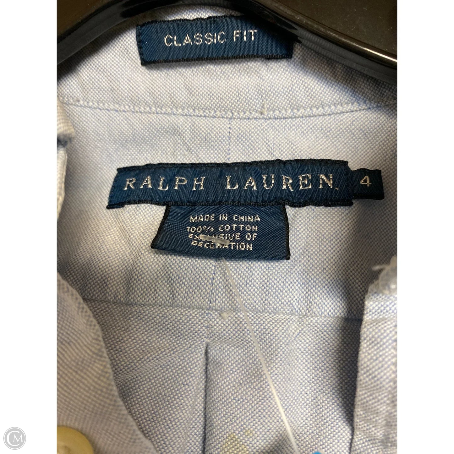 Top Long Sleeve By Ralph Lauren In Blue, Size: S