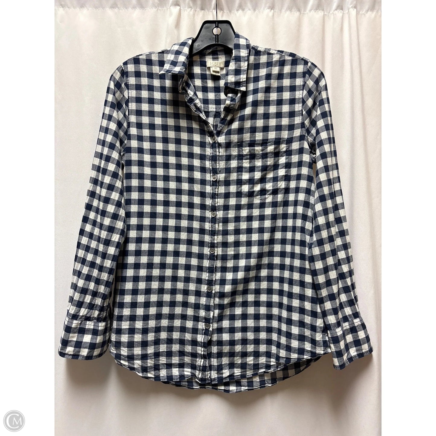 Top Long Sleeve By J. Crew In Blue, Size: Xs