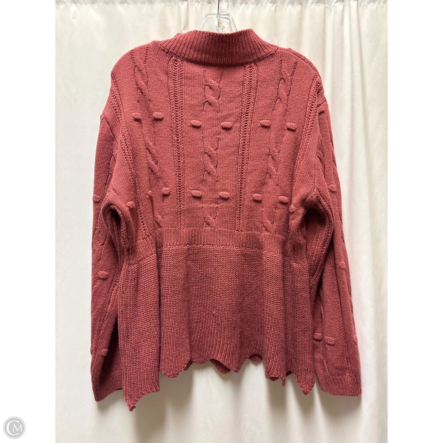Sweater By Shein In Mauve, Size: Xl