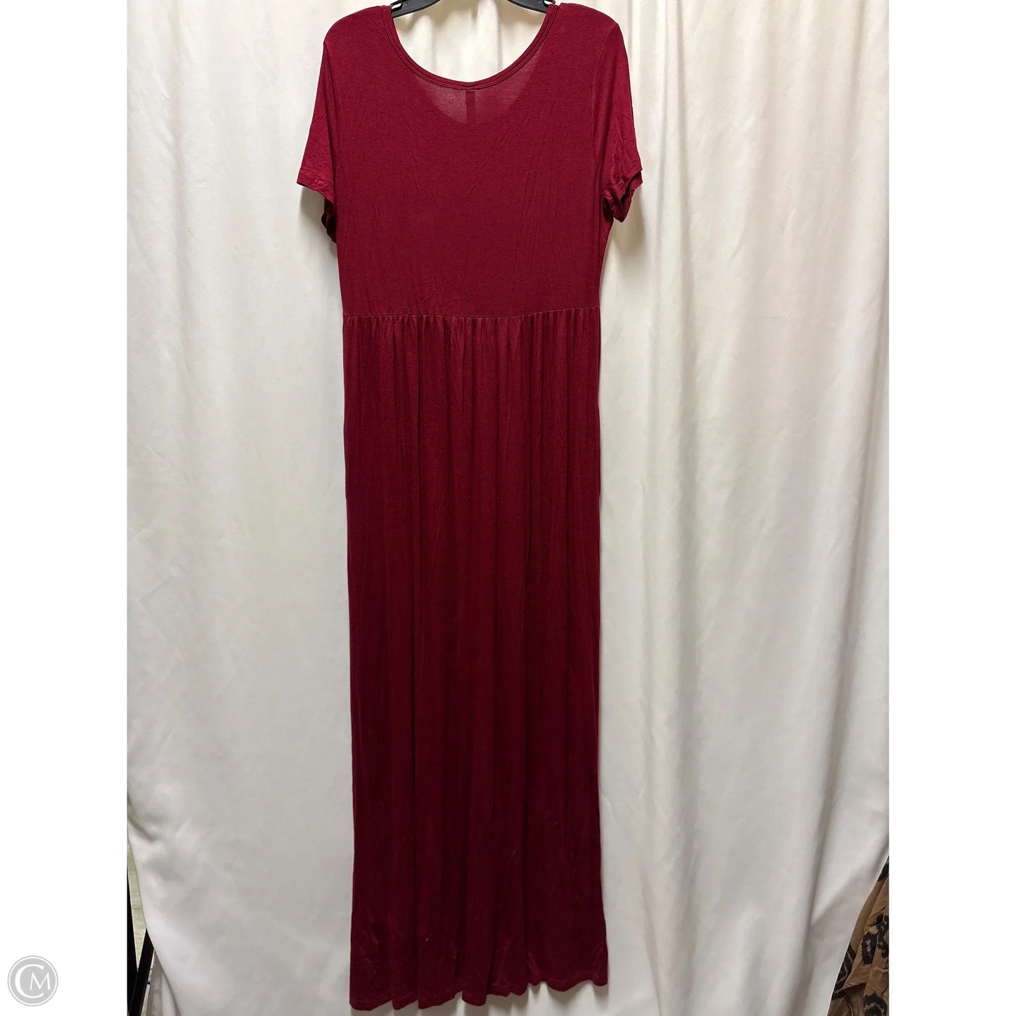 Dress Casual Maxi By Clothes Mentor In Maroon, Size: Xl