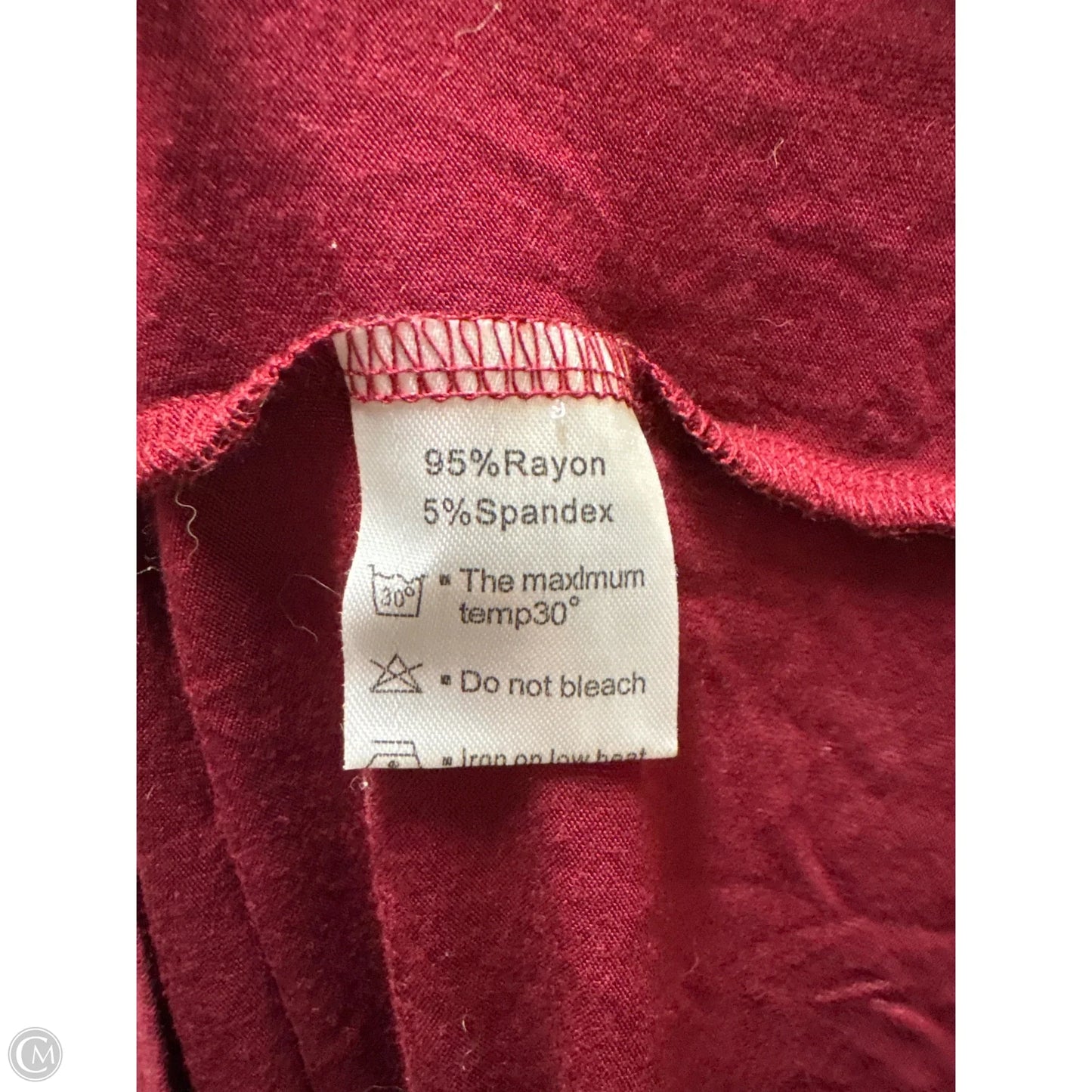 Dress Casual Maxi By Clothes Mentor In Maroon, Size: Xl