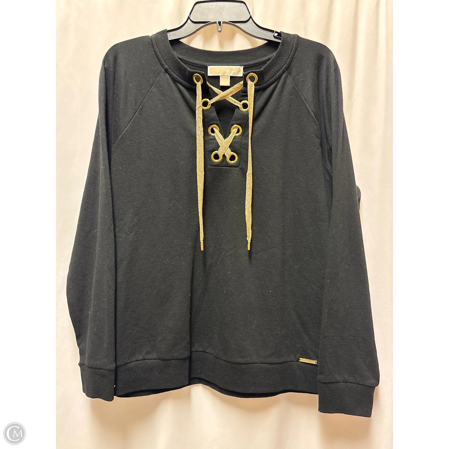 Sweatshirt Crewneck By Michael By Michael Kors In Black, Size: L