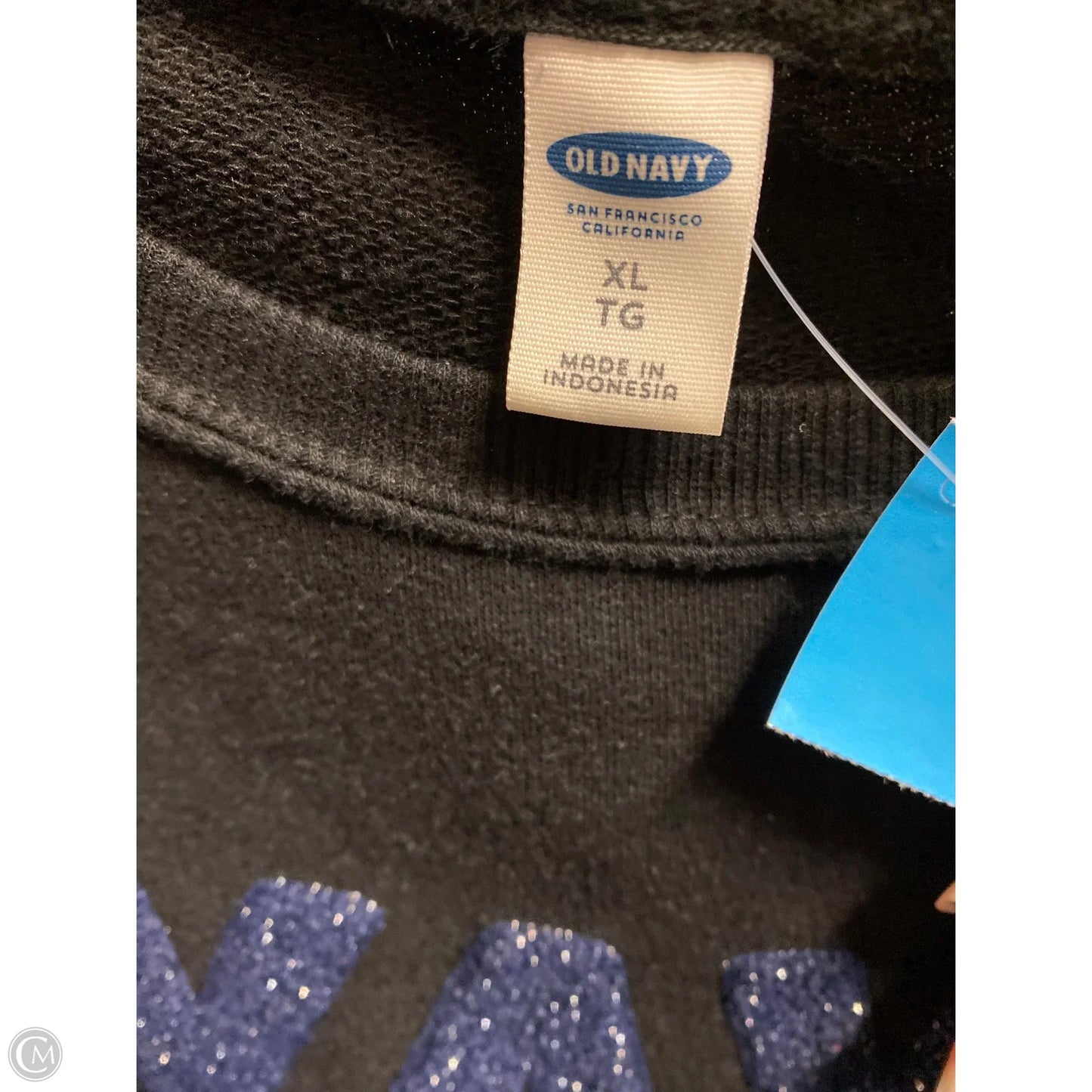 Sweatshirt Crewneck By Old Navy In Black, Size: Xl