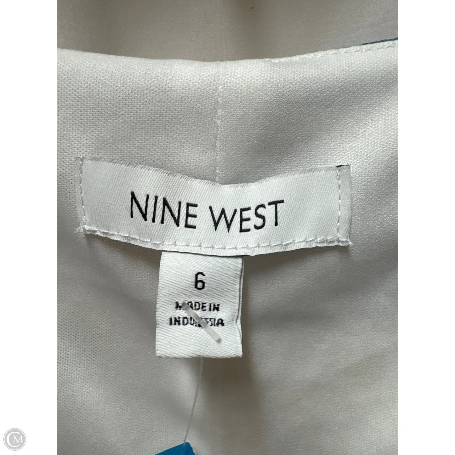 Dress Casual Maxi By Nine West In White & Yellow, Size: S