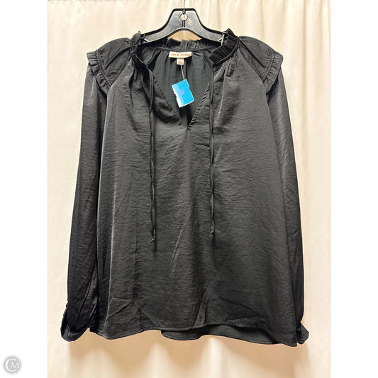 Top Long Sleeve By Knox Rose In Black, Size: S