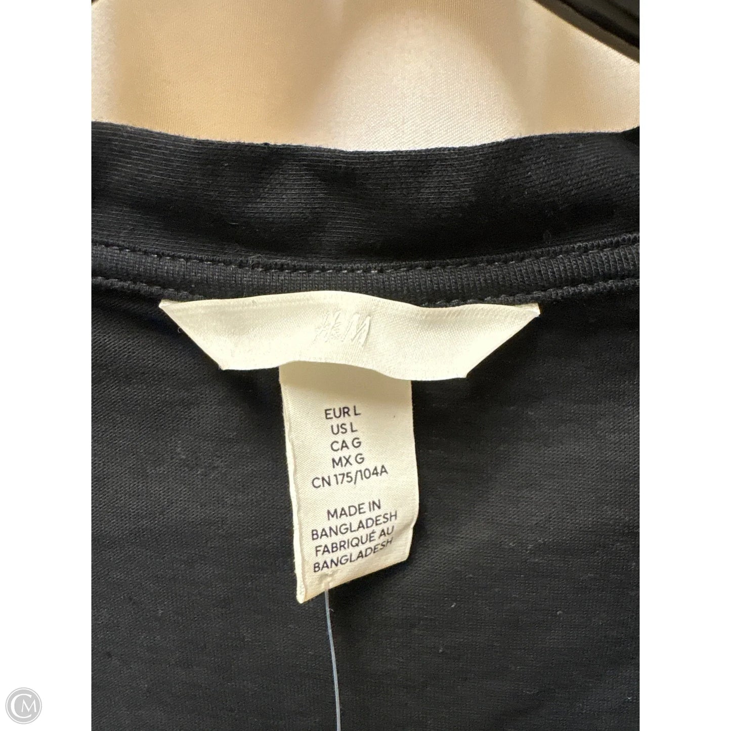 Dress Casual Maxi By H&m In Black, Size: L