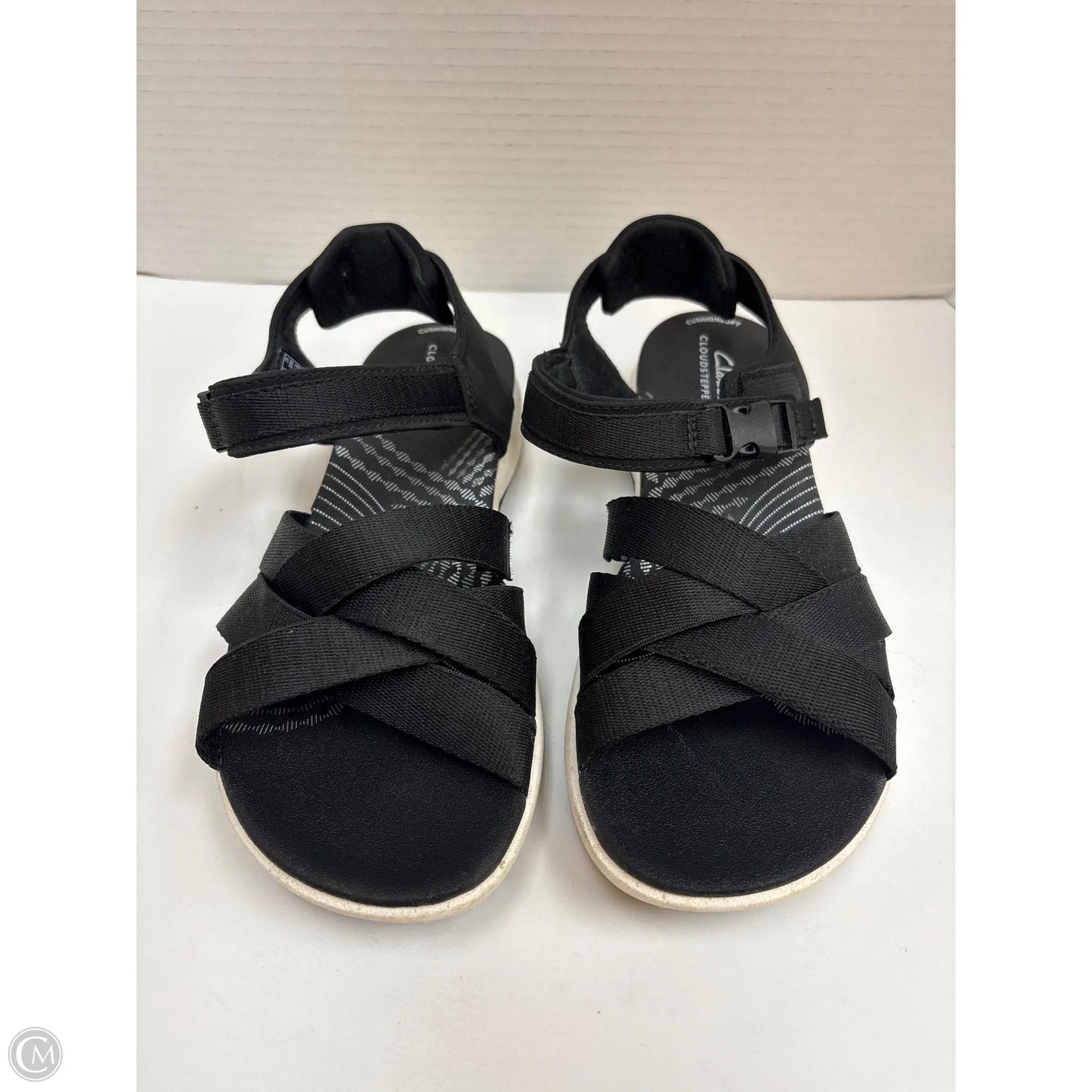 Sandals Flats By Clarks In Black, Size: 7