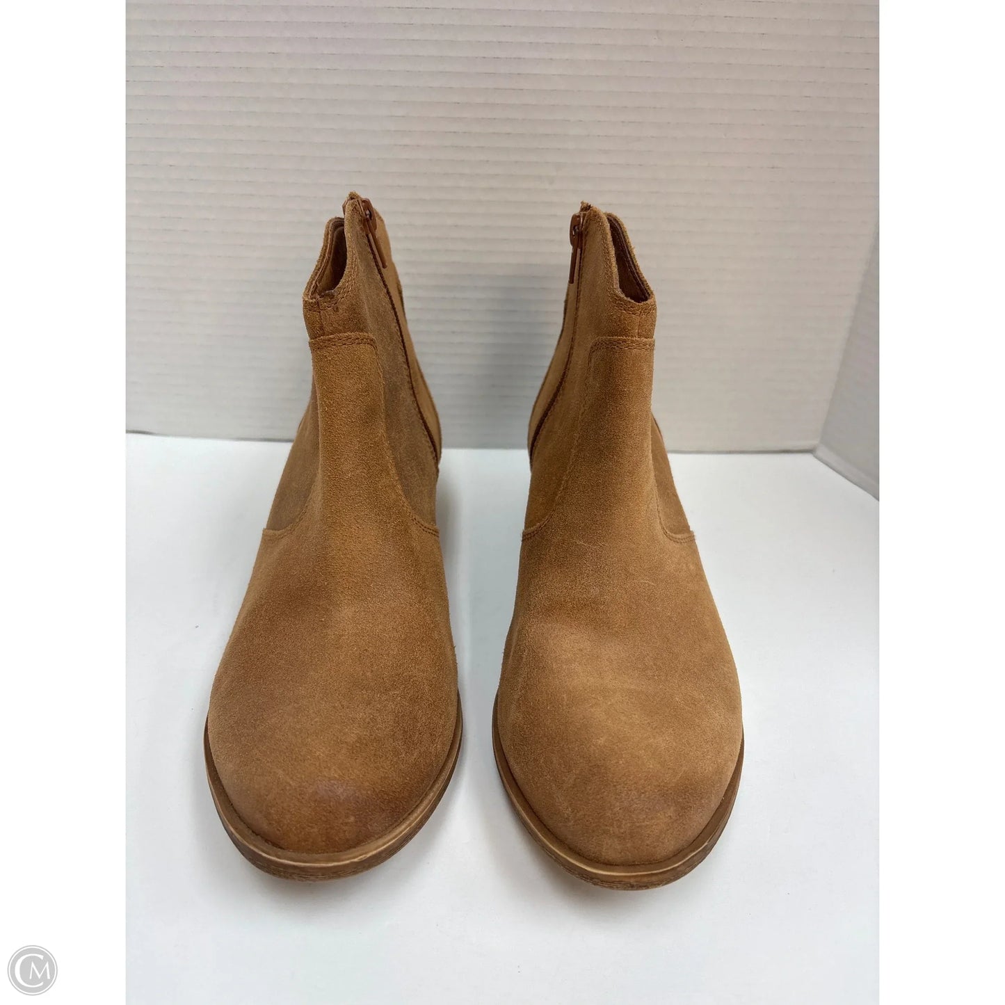 Boots Ankle Heels By Lucky Brand In Brown, Size: 9.5