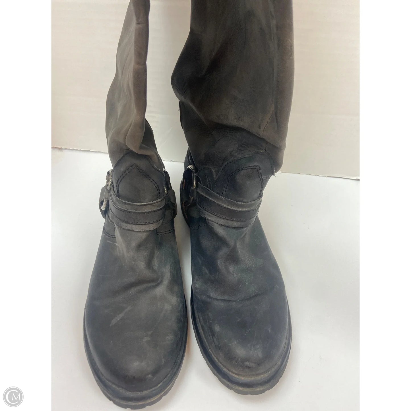 Boots Knee Flats By Steve Madden In Black, Size: 11