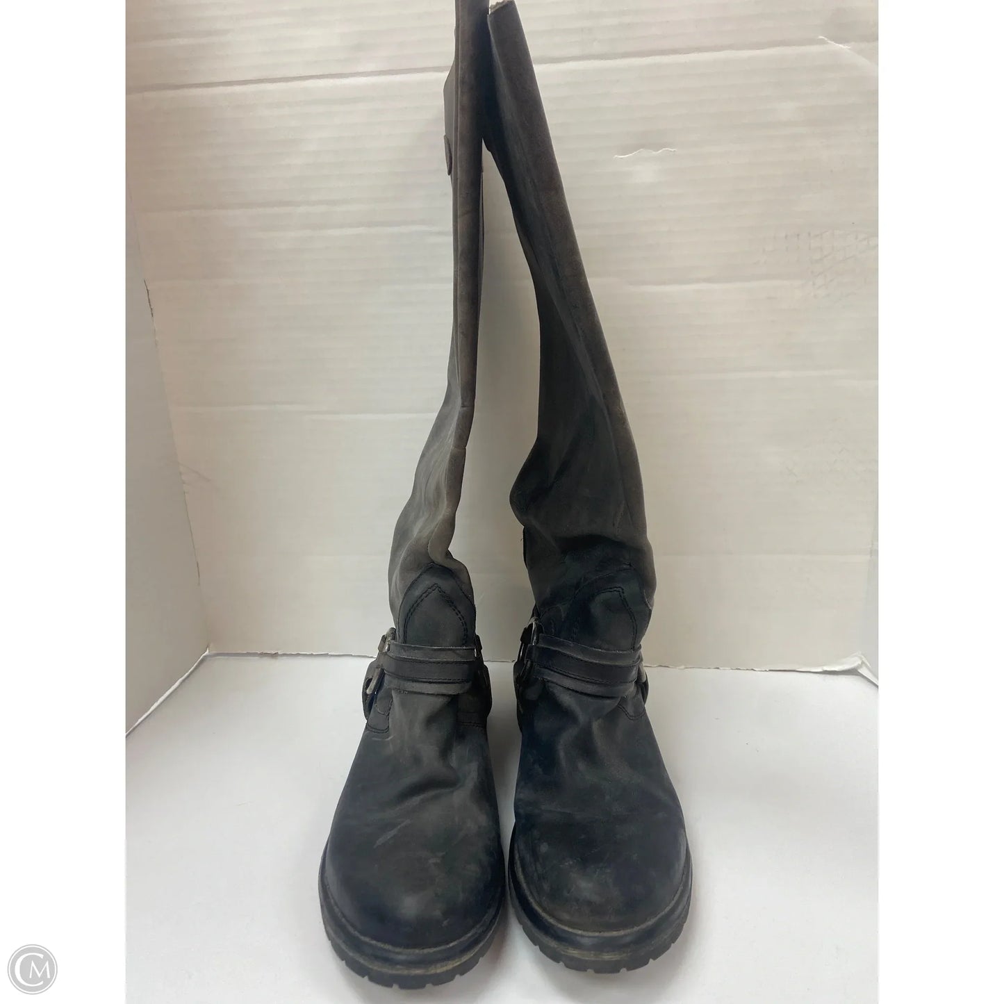 Boots Knee Flats By Steve Madden In Black, Size: 11