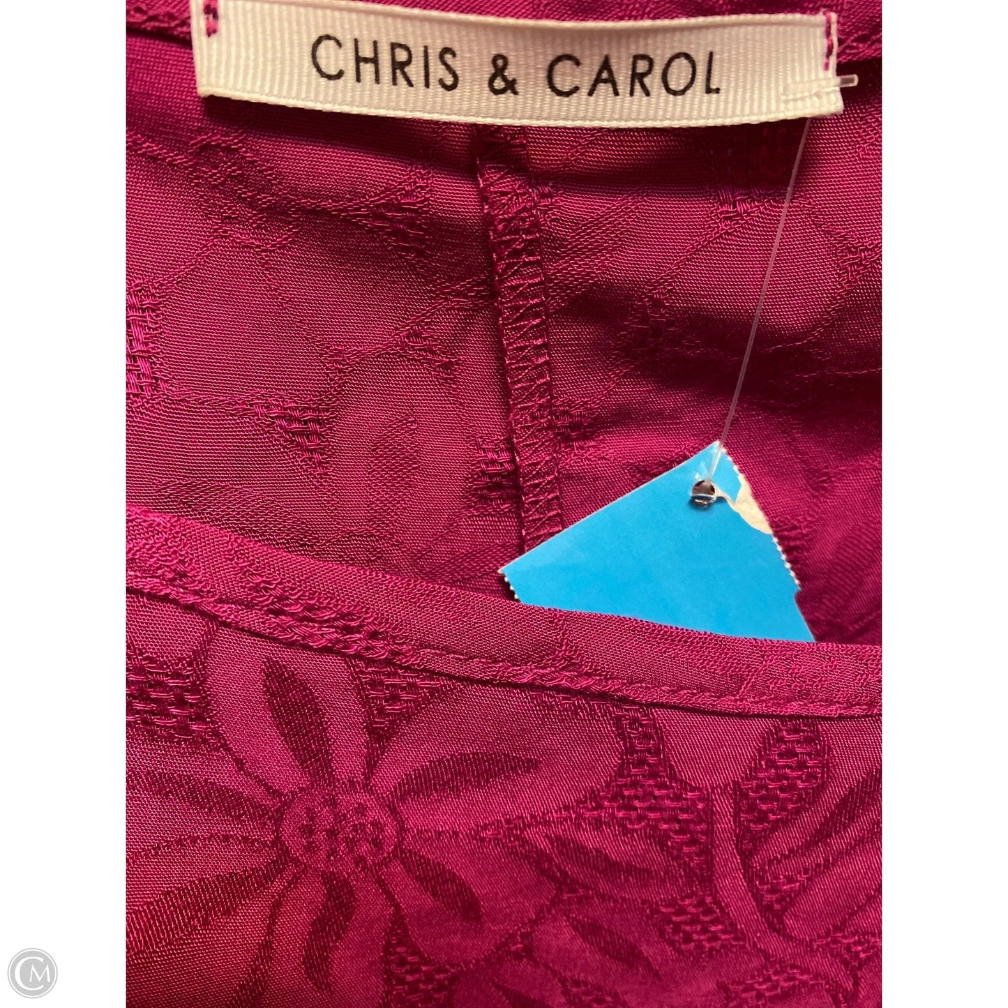 Top Long Sleeve By Chris And Carol In Pink, Size: L