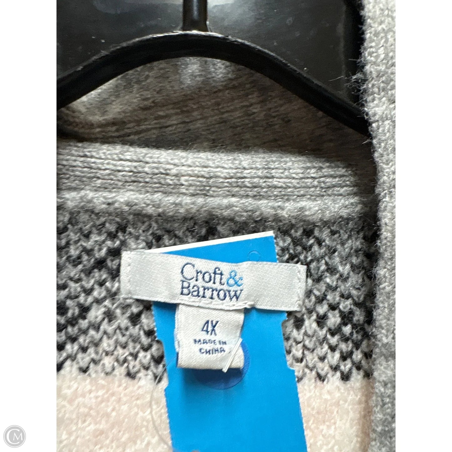 Cardigan By Croft And Barrow In Grey, Size: 4x