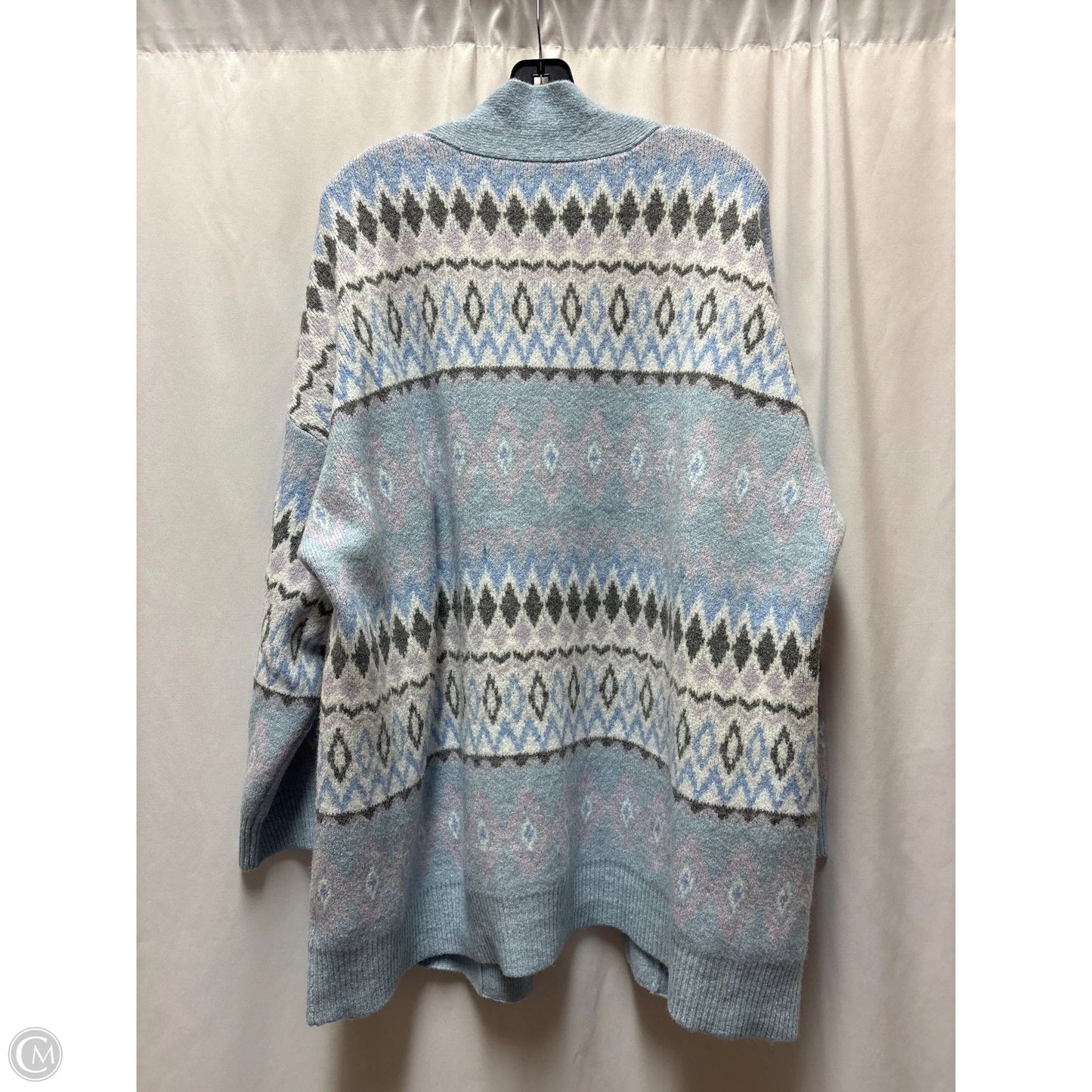 Cardigan By Croft And Barrow In Blue, Size: 4x