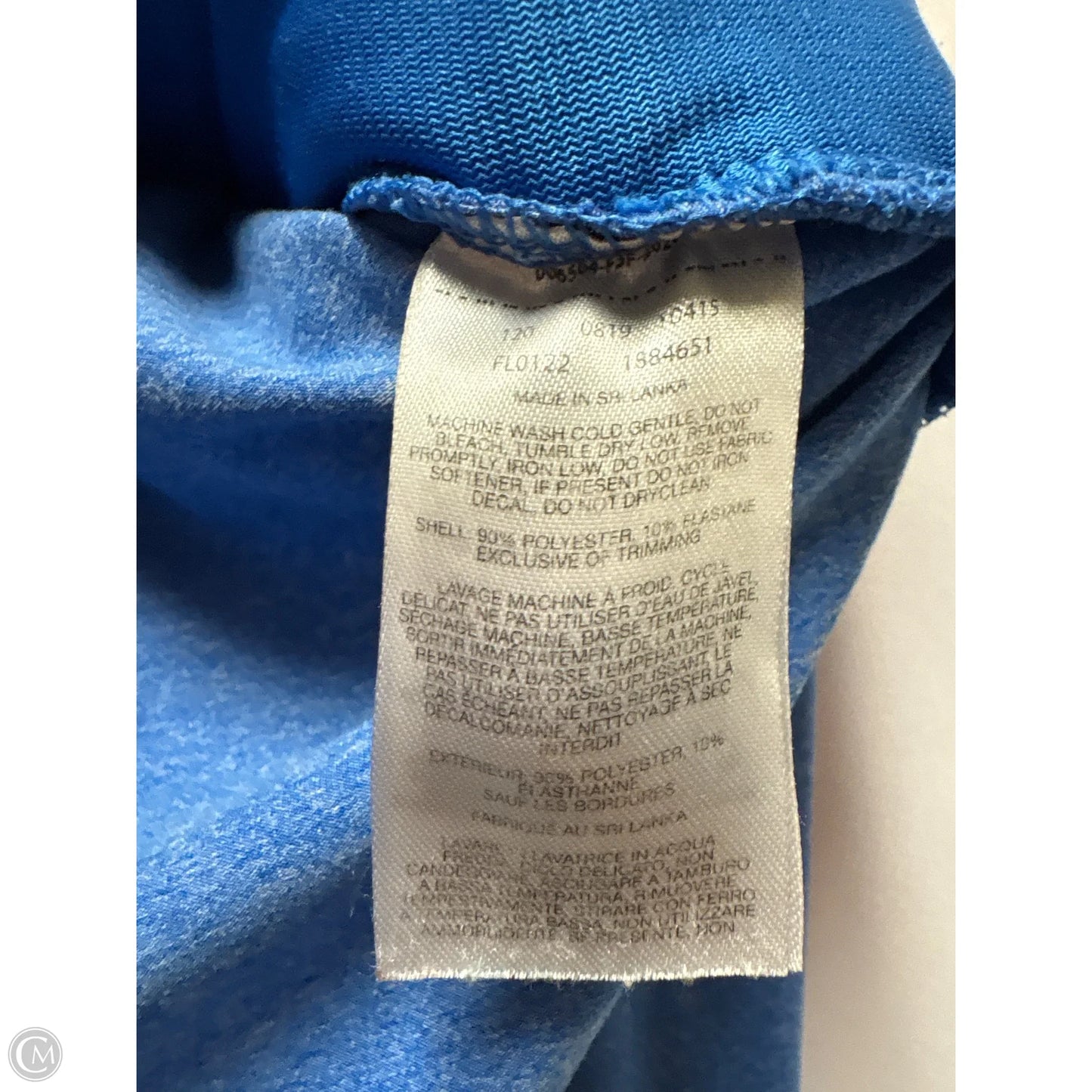 Athletic Top Long Sleeve Hoodie By Columbia In Blue, Size: M