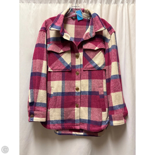 Jacket Shirt By Members Mark In Pink, Size: Xs