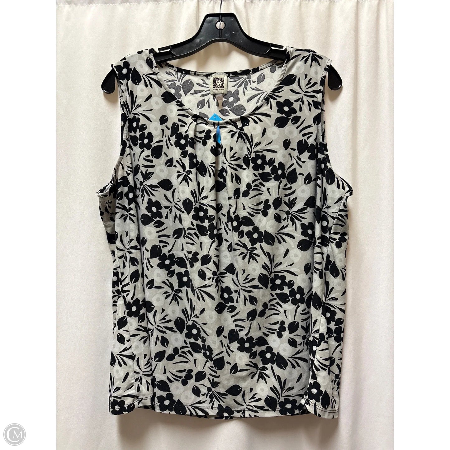 Top Sleeveless By Anne Klein In Grey, Size: Xl