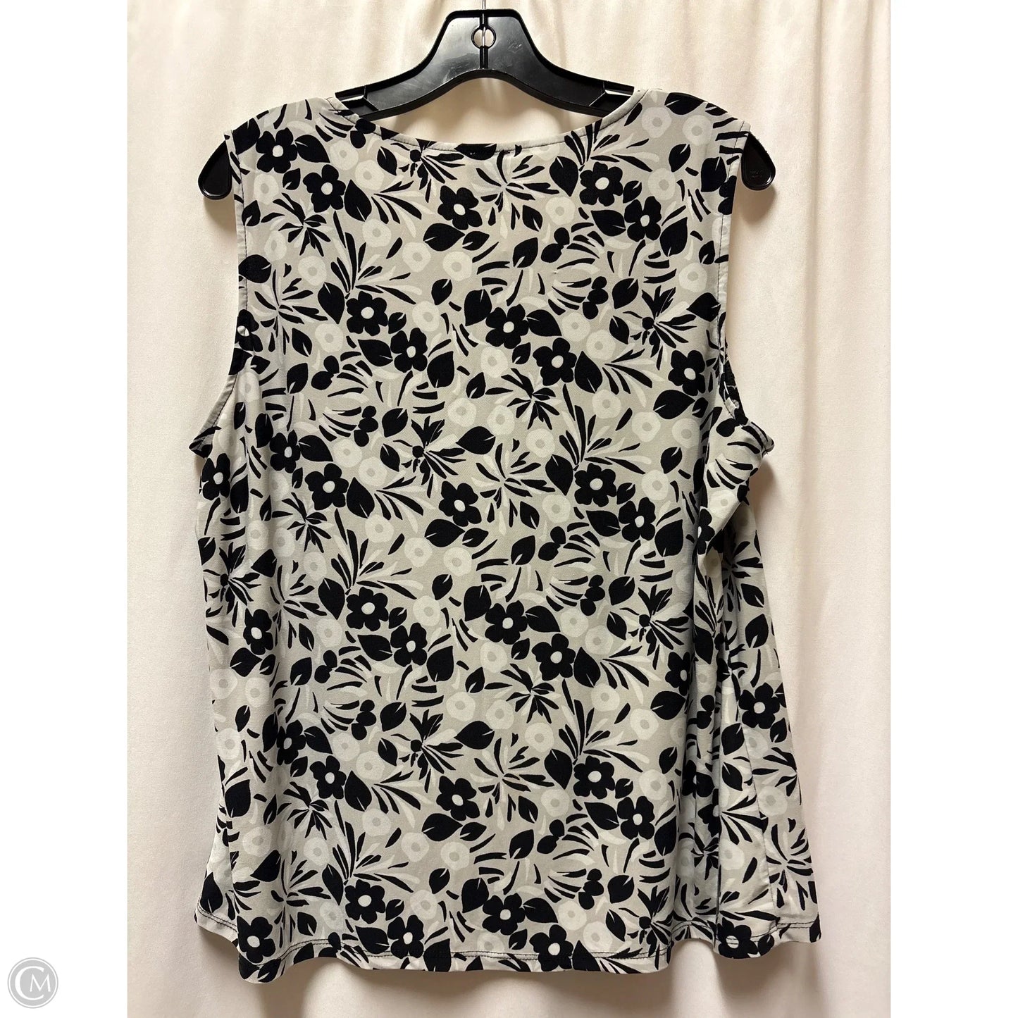 Top Sleeveless By Anne Klein In Grey, Size: Xl