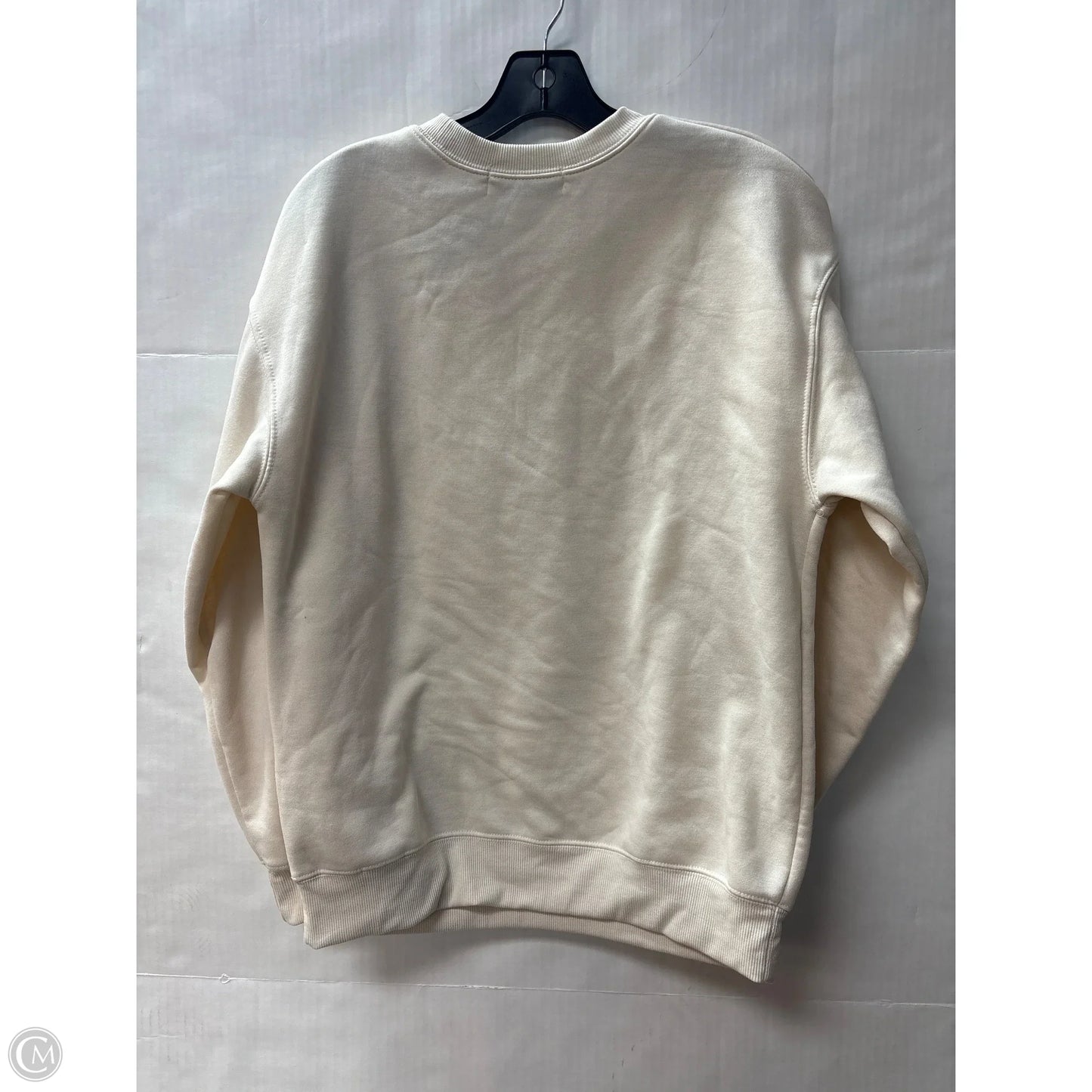 Sweatshirt Crewneck By Wound Up In Tan, Size: S