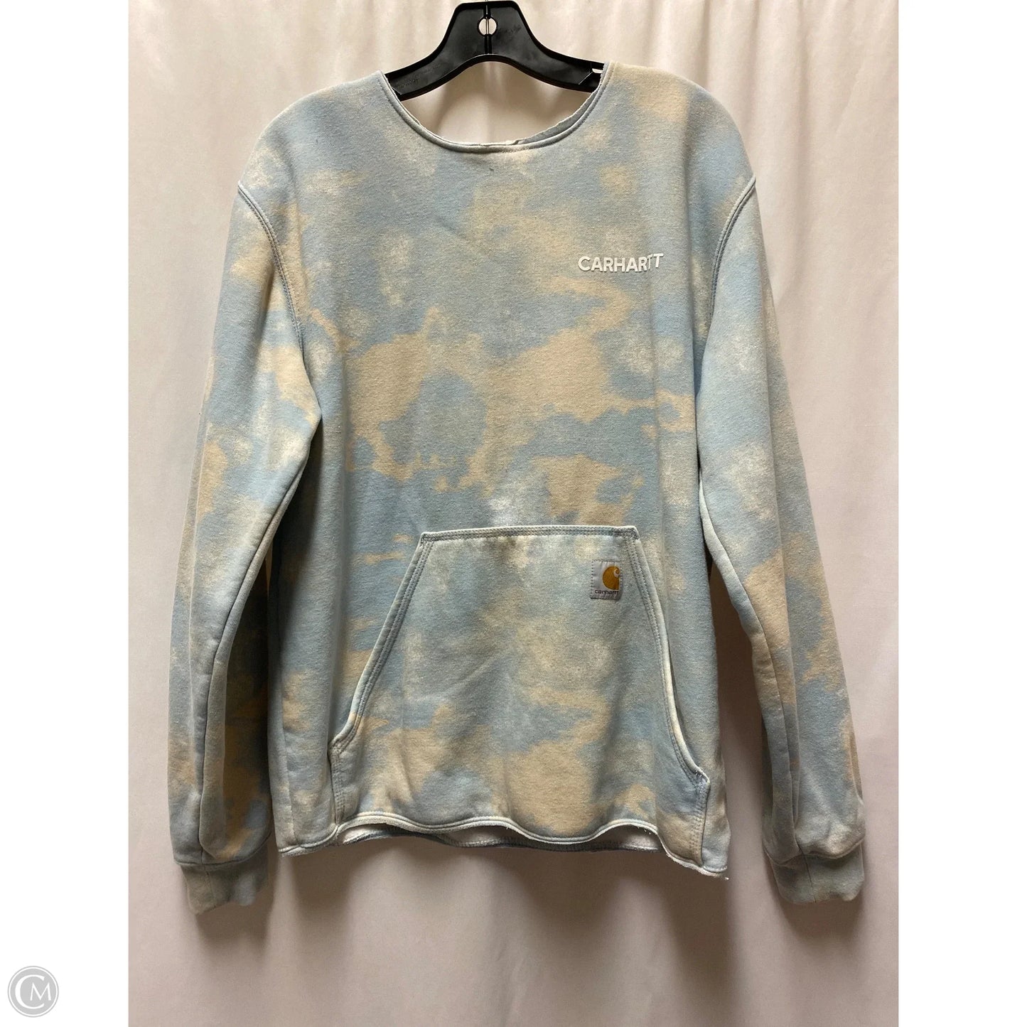 Sweatshirt Collar By Carhartt In Blue, Size: S