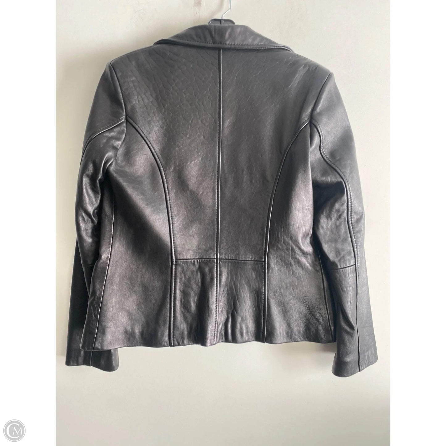 Jacket Leather By Izod In Black, Size: M