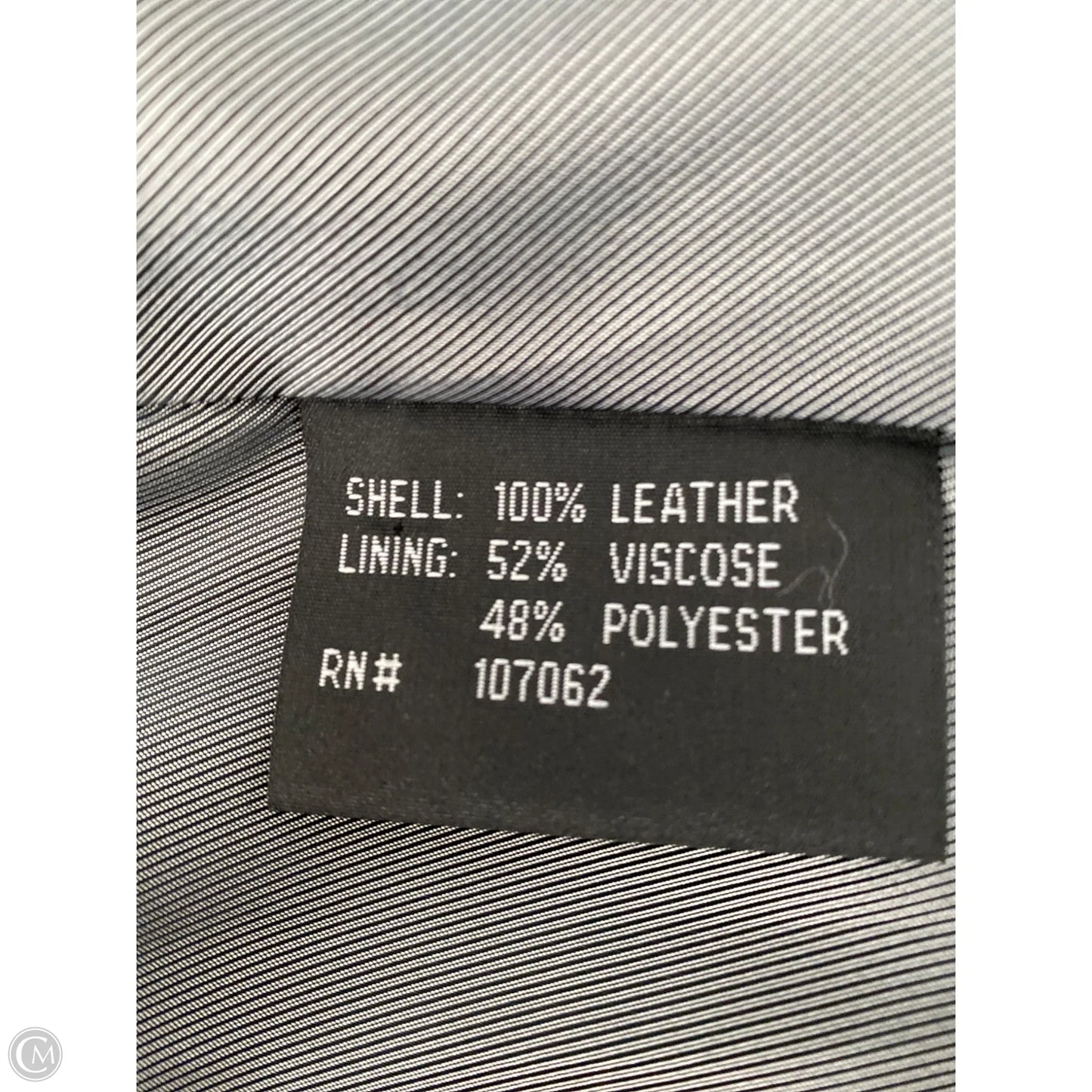 Jacket Leather By Izod In Black, Size: M