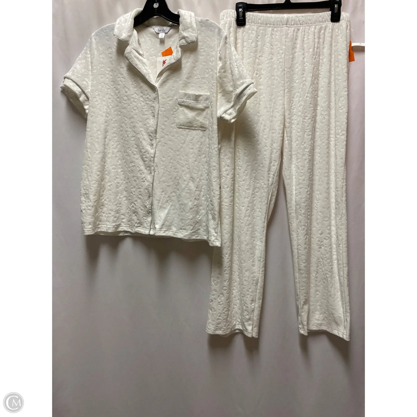 Pajamas 2pc By Nicole By Nicole Miller In White, Size: M