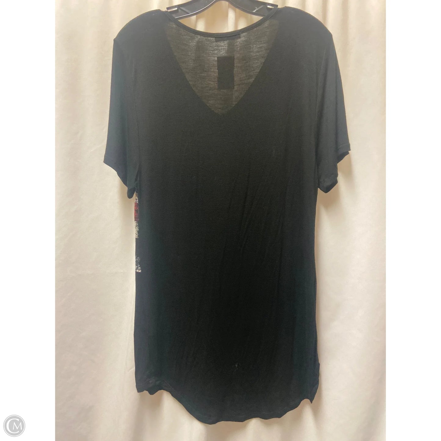 Top Short Sleeve By Clothes Mentor In Black, Size: S