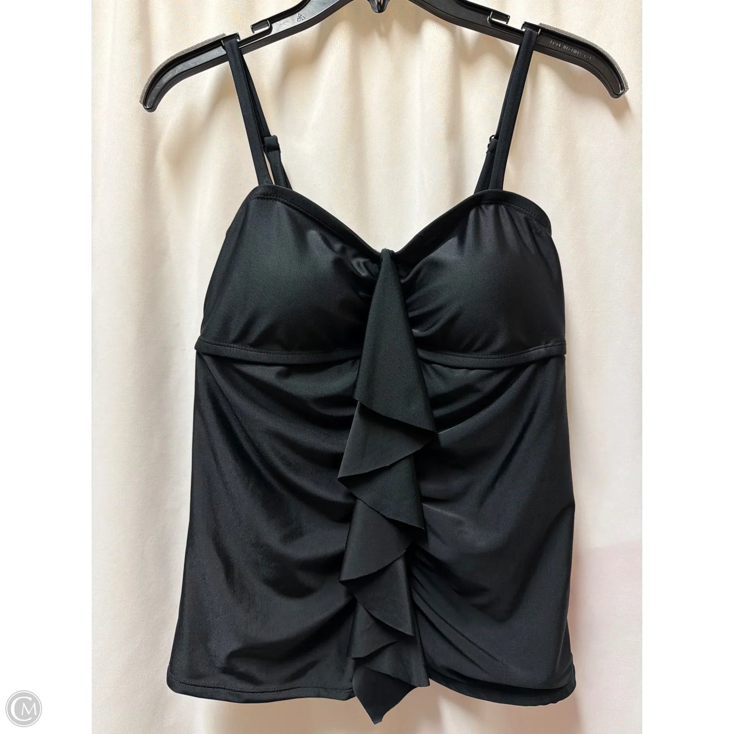 Swimsuit Top By Catalina In Black, Size: S
