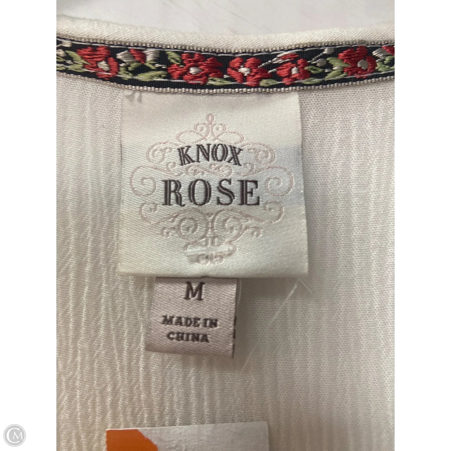 Top Sleeveless By Knox Rose In Cream, Size: M
