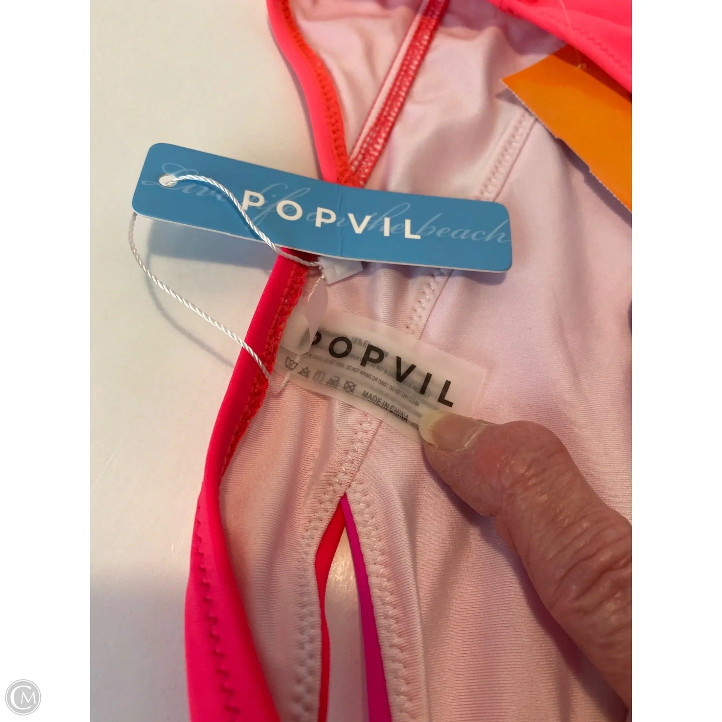 Swimsuit 2pc By Clothes Mentor In Pink, Size: L