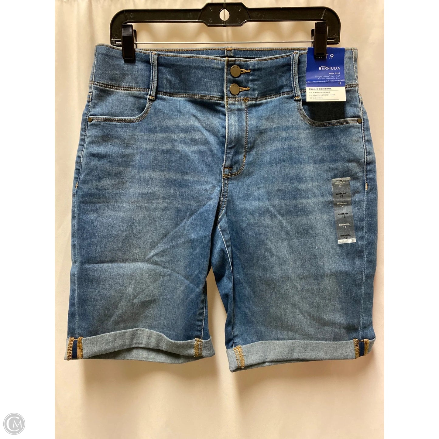 Shorts By Apt 9 In Blue Denim, Size: 12