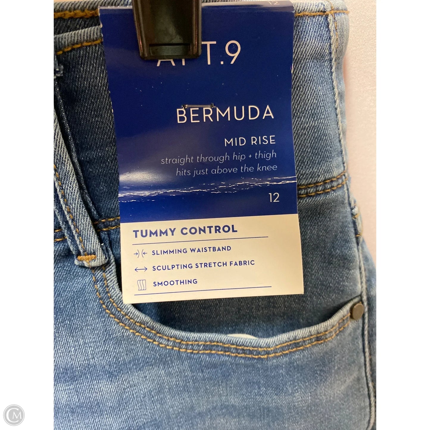 Shorts By Apt 9 In Blue Denim, Size: 12